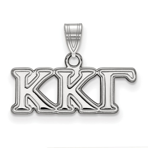 Kappa Kappa Gamma Sorority Small Pendant in Sterling Silver 1.53 gr