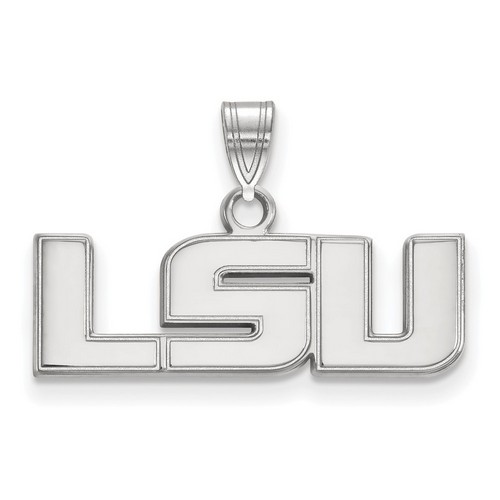 Louisiana State University LSU Tigers Small Pendant in Sterling Silver 1.97 gr