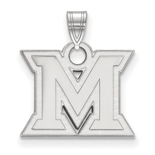 Miami University RedHawks Small Pendant in Sterling Silver 1.95 gr