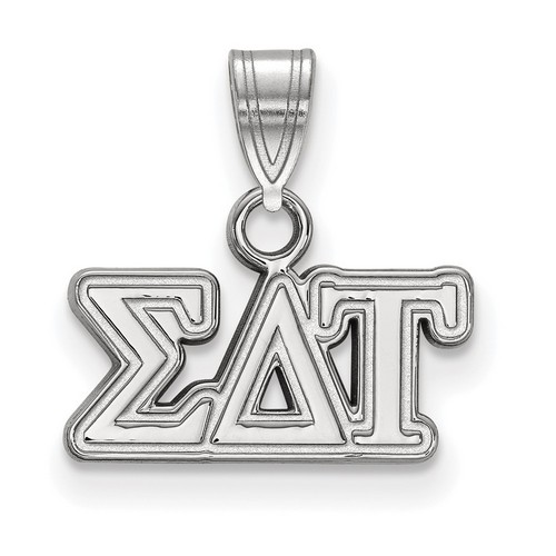 Sigma Delta Tau Sorority Small Pendant in Sterling Silver 0.78 gr