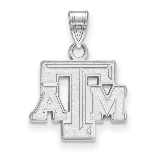 Texas A&M University Aggies Small Pendant in Sterling Silver 1.40 gr