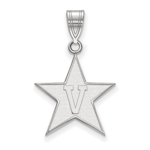 Vanderbilt University Commodores Large Pendant in Sterling Silver 1.59 gr