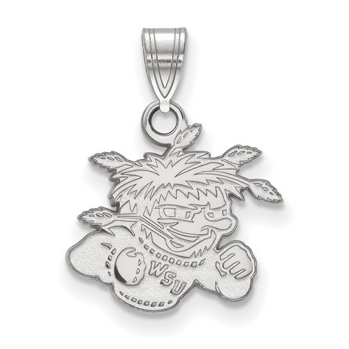 Wichita State University Shockers Small Pendant in Sterling Silver 1.00 gr
