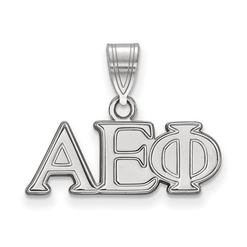 Alpha Epsilon Phi Sorority Medium Pendant in Sterling Silver 1.98 gr