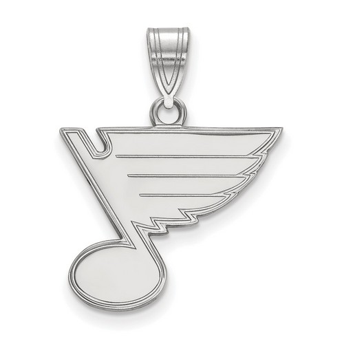 St. Louis Blues Medium Pendant in Sterling Silver 2.13 gr