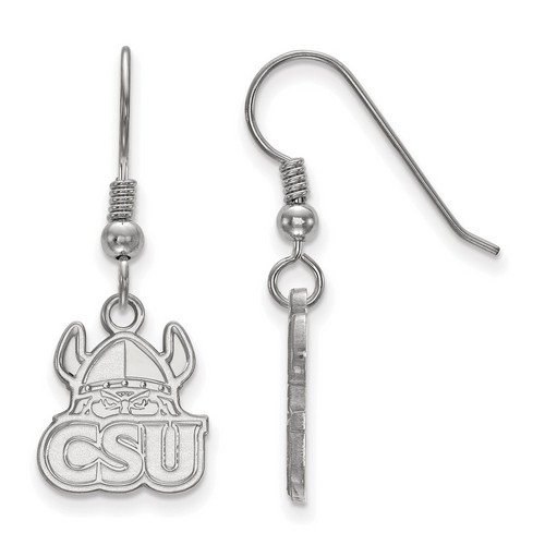 Cleveland State University Vikings Small Sterling Silver Dangle Earrings 1.94 gr