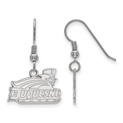 Duquesne University Dukes Small Dangle Earrings in Sterling Silver 2.69 gr