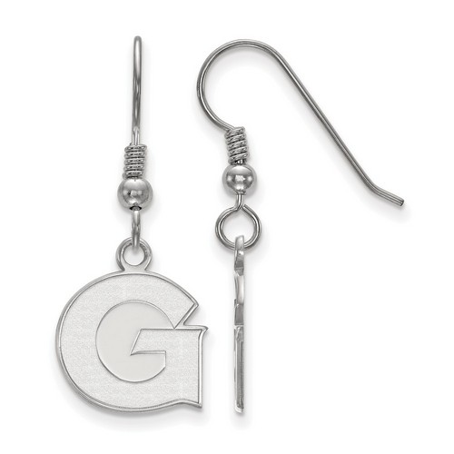 Georgetown University Hoyas Small Dangle Earrings in Sterling Silver 1.63 gr