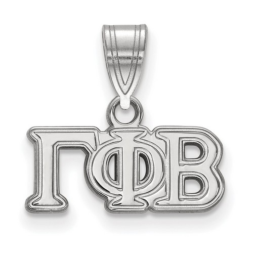 Gamma Phi Beta Sorority Medium Pendant in Sterling Silver 1.82 gr