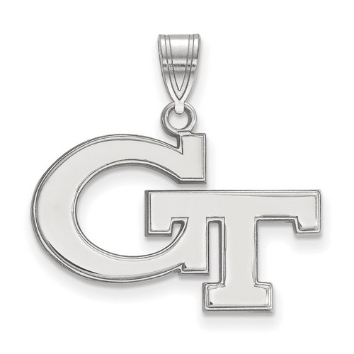 Georgia Tech Yellow Jackets Medium Pendant in Sterling Silver 2.31 gr