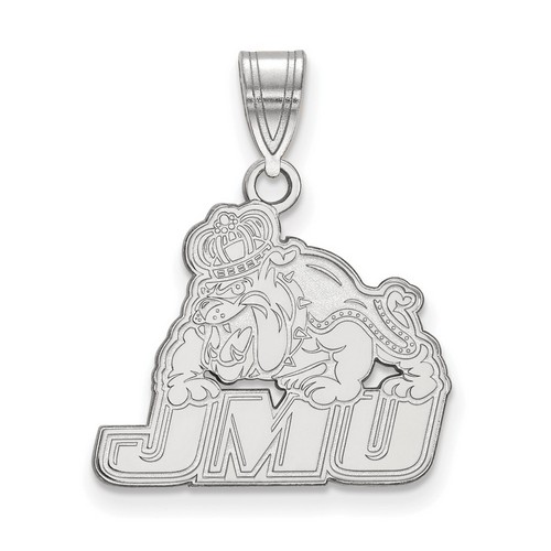 James Madison University Dukes Medium Pendant in Sterling Silver 2.42 gr