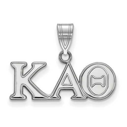 Kappa Alpha Theta Sorority Medium Pendant in Sterling Silver 1.82 gr