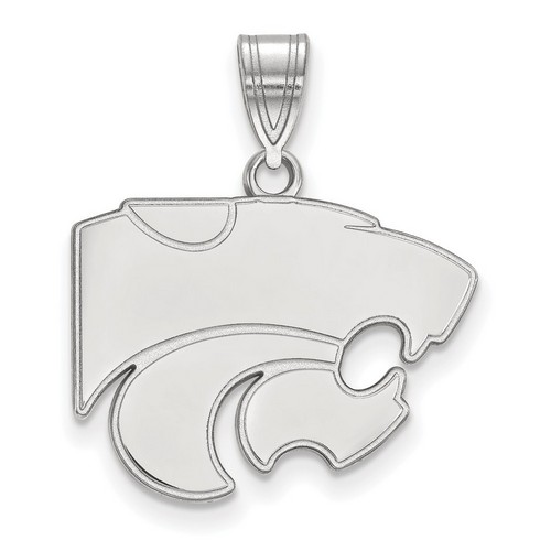 Kansas State University Wildcats Medium Pendant in Sterling Silver 2.80 gr
