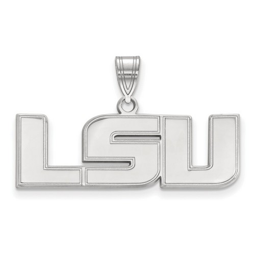 Louisiana State University LSU Tigers Medium Pendant in Sterling Silver 3.61 gr
