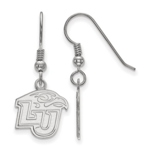 Liberty University Flames Small Dangle Earrings in Sterling Silver 2.40 gr