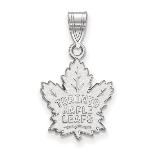 Toronto Maple Leafs Medium Pendant in Sterling Silver 1.41 gr