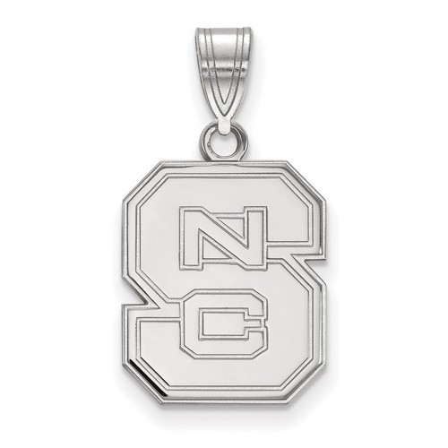 North Carolina State University Wolfpack Medium Sterling Silver Pendant 2.35 gr