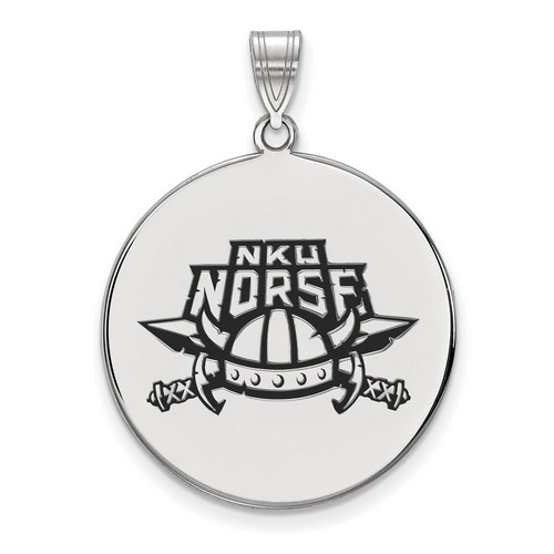 Northern Kentucky University Norse XL Disc Pendant in Sterling Silver 5.76 gr