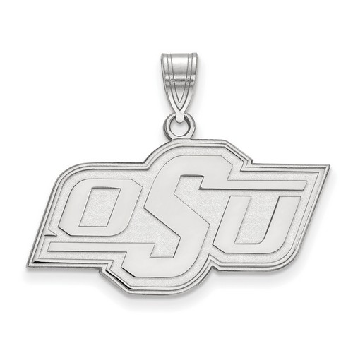 Oklahoma State University Cowboys Medium Pendant in Sterling Silver 3.69 gr