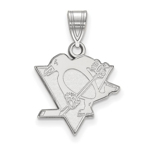 Pittsburgh Penguins Medium Pendant in Sterling Silver 1.64 gr