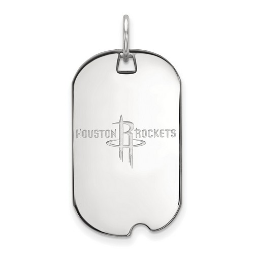 Houston Rockets Small Dog Tag in Sterling Silver 4.42 gr