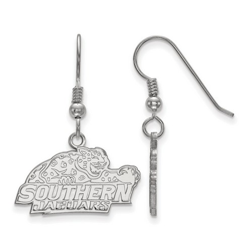 Southern University Jaguars Small Dangle Earrings in Sterling Silver 3.17 gr