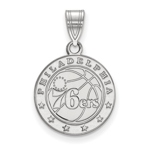 Philadelphia 76ers Medium Pendant in Sterling Silver 2.28 gr