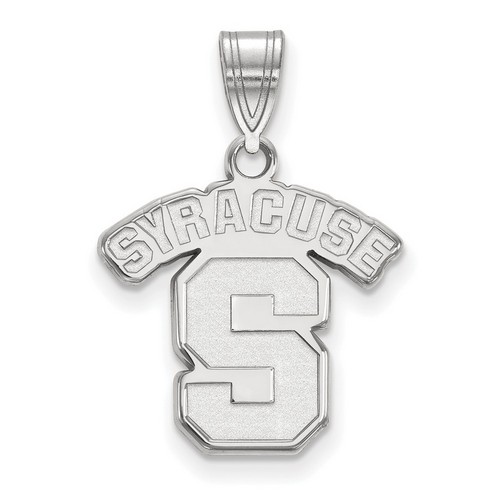 Syracuse University Orange Medium Pendant in Sterling Silver 1.90 gr
