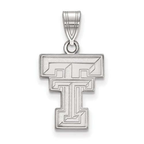 Texas Tech University Red Raiders Medium Pendant in Sterling Silver 1.68 gr