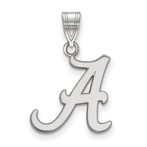University of Alabama Crimson Tide Medium Pendant in Sterling Silver 1.30 gr