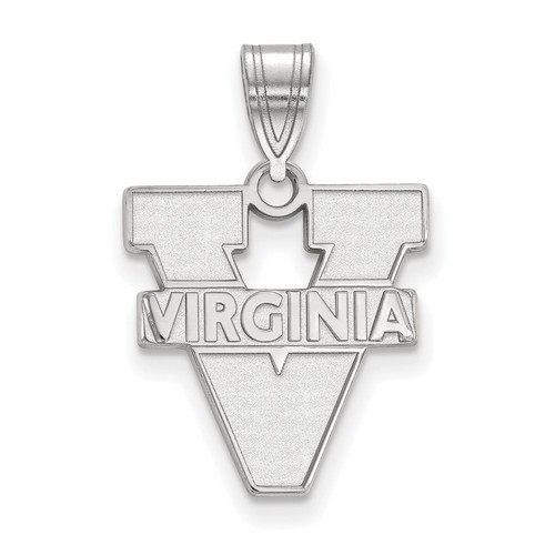 University of Virginia Cavaliers Medium Pendant in Sterling Silver 1.59 gr