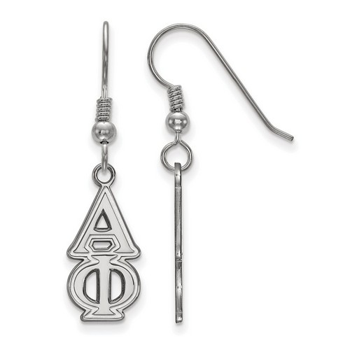 Alpha Phi Sorority Dangle Medium Earrings in Sterling Silver 2.12 gr