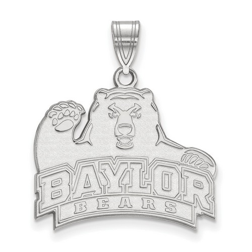 Baylor University Bears Large Pendant in Sterling Silver 3.45 gr