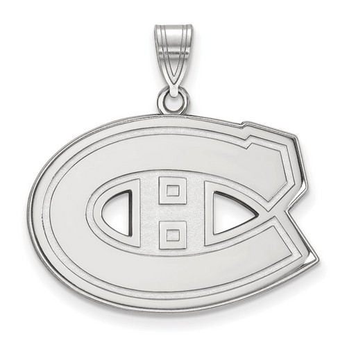 Montreal Canadiens Large Pendant in Sterling Silver 4.67 gr