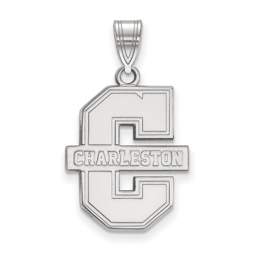 College of Charleston Cougars Large Pendant in Sterling Silver 2.46 gr