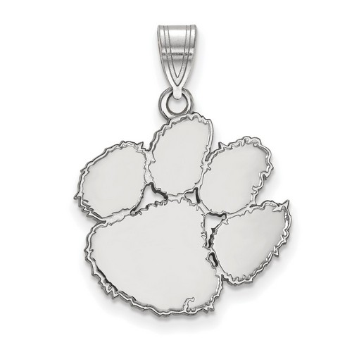 Clemson University Tigers Large Pendant in Sterling Silver 3.21 gr