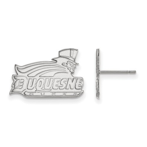 Duquesne University Dukes Small Post Earrings in Sterling Silver 2.79 gr