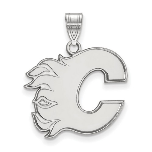 Calgary Flames Large Pendant in Sterling Silver 3.23 gr