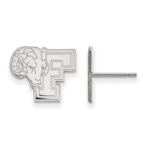 Fordham University Rams Small Post Earrings in Sterling Silver 1.89 gr