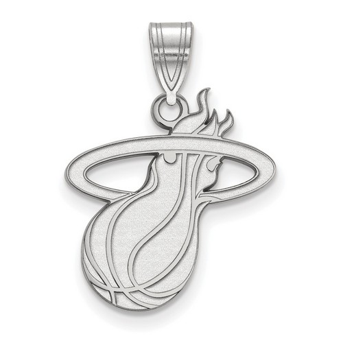 Miami Heat Large Pendant in Sterling Silver 1.64 gr