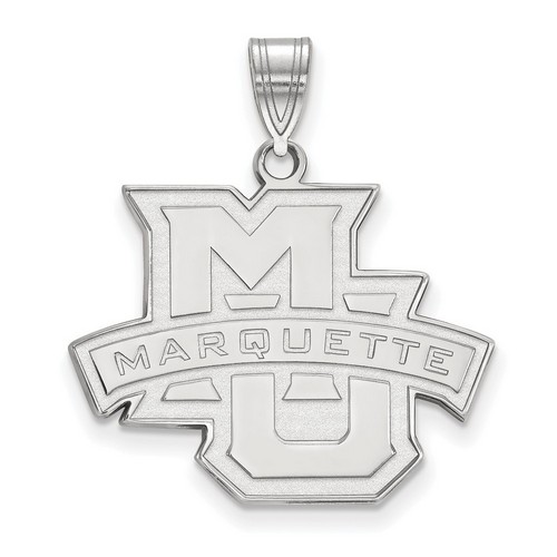 Marquette University Golden Eagles Large Pendant in Sterling Silver 3.46 gr
