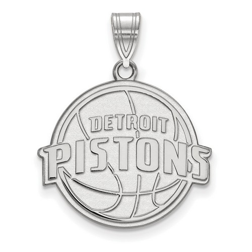 Detroit Pistons Large Pendant in Sterling Silver 2.99 gr