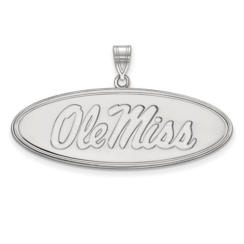 University of Mississippi Rebels Large Pendant in Sterling Silver 6.32 gr