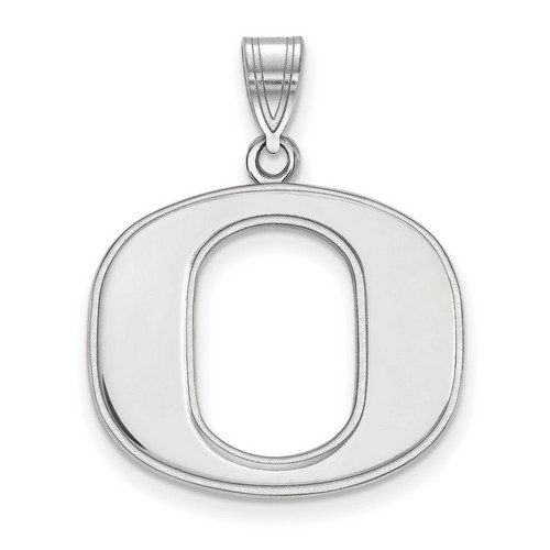 University of Oregon Ducks Large Pendant in Sterling Silver 2.80 gr