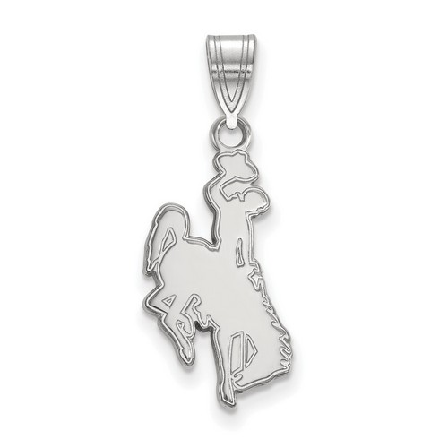 University of Wyoming Cowboys Large Pendant in Sterling Silver 1.18 gr