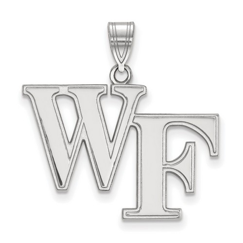 Wake Forest University Demon Deacons Large Pendant in Sterling Silver 2.64 gr