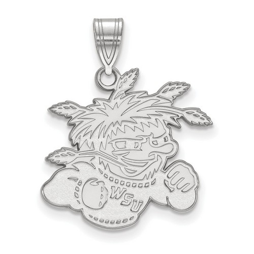 Wichita State University Shockers Large Pendant in Sterling Silver 2.67 gr
