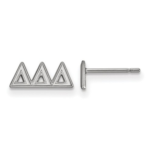 Delta Delta Delta Sorority XS Post Earrings in Sterling Silver 0.78 gr