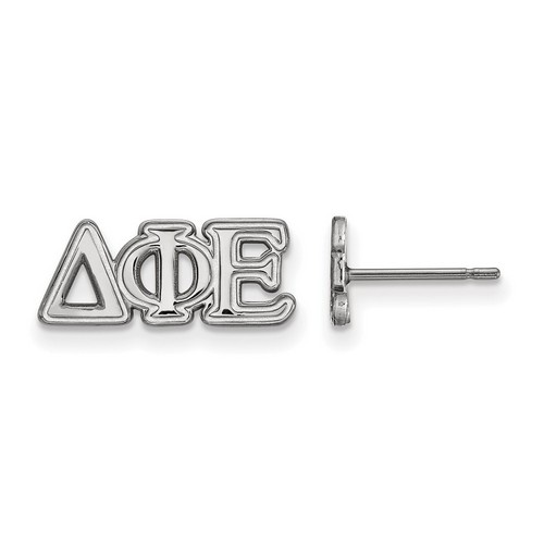 Delta Phi Epsilon Sorority XS Post Earrings in Sterling Silver 1.03 gr