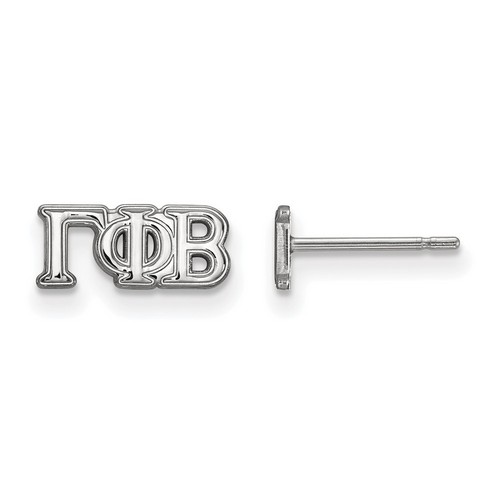 Gamma Phi Beta Sorority XS Post Earrings in Sterling Silver 1.03 gr